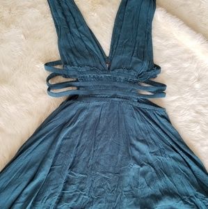Nwot Free People L dress gauzy open Anthropologie